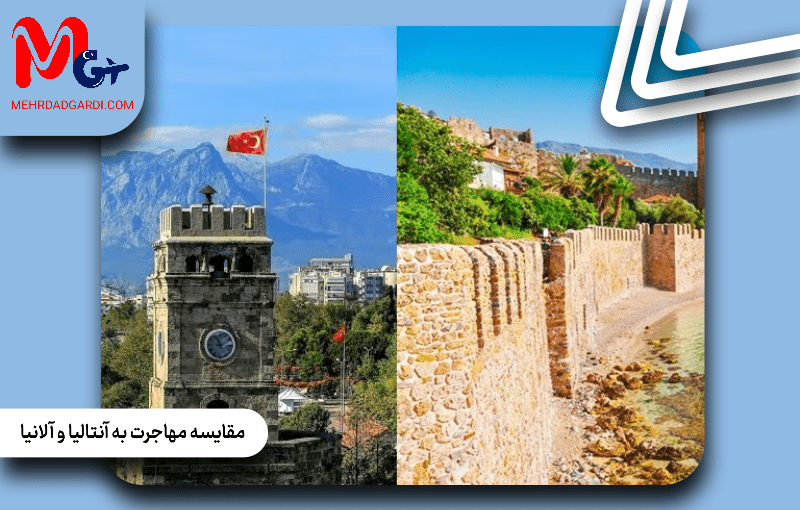 مقایسه مهاجرت به آنتالیا و آلانیا